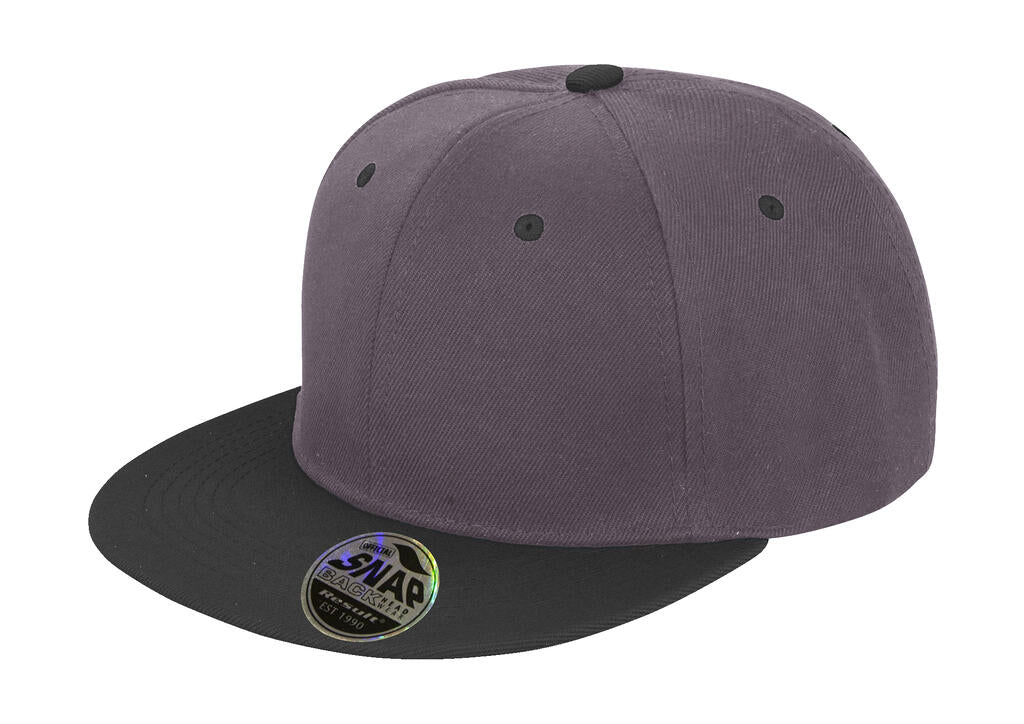  Bronx Original Flat Peak Dual Color in Farbe Heather Grey/Black