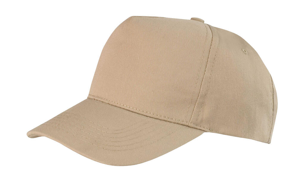  Boston 5-Panel Printers Cap in Farbe Khaki