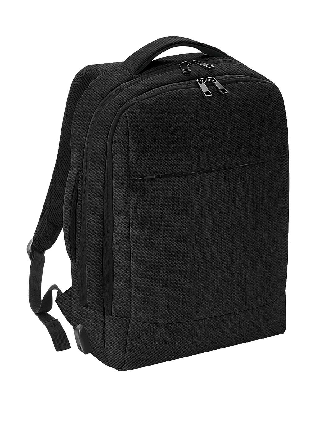  Q-Tech Charge Convertible Backpack in Farbe Black