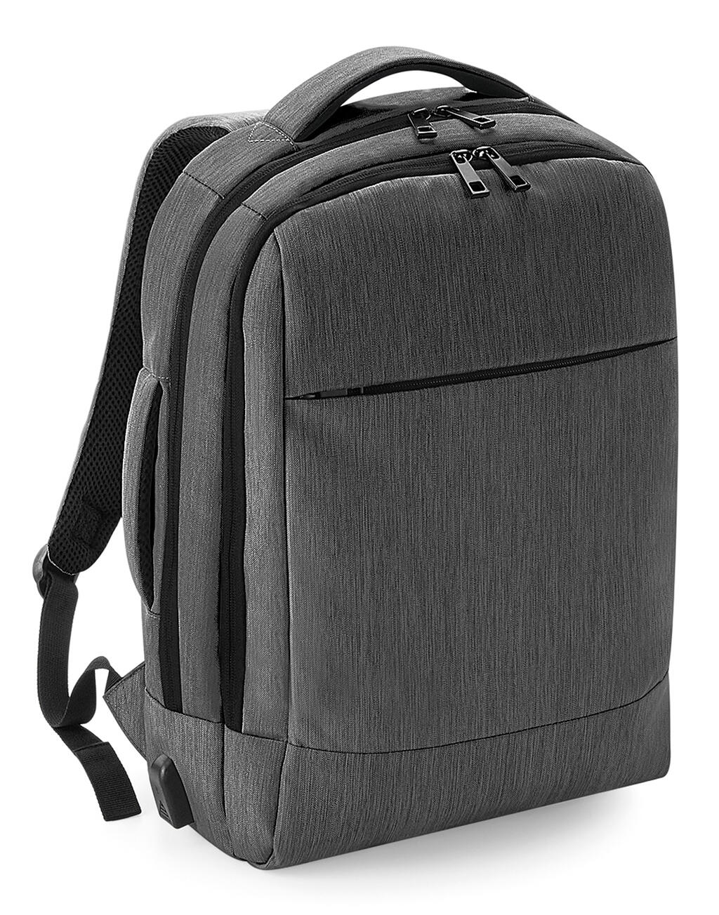  Q-Tech Charge Convertible Backpack in Farbe Black