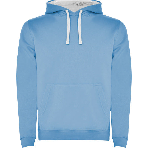 Kapuzenpullover Urban  in Farbe Sky Blue/White