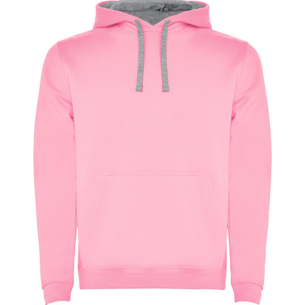 Kapuzenpullover Urban  in Farbe Light Pink/Heather Grey