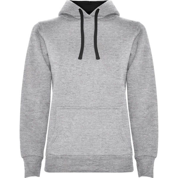 Kapuzenpullover Urban Woman  in Farbe Heather Grey/Black