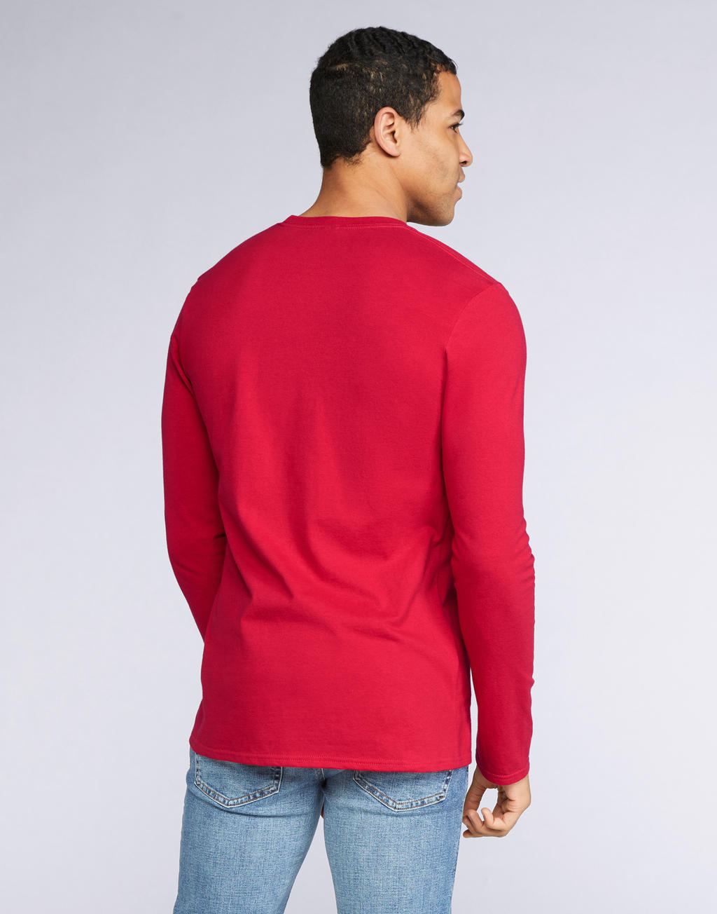  Softstyle® Long Sleeve Tee in Farbe White