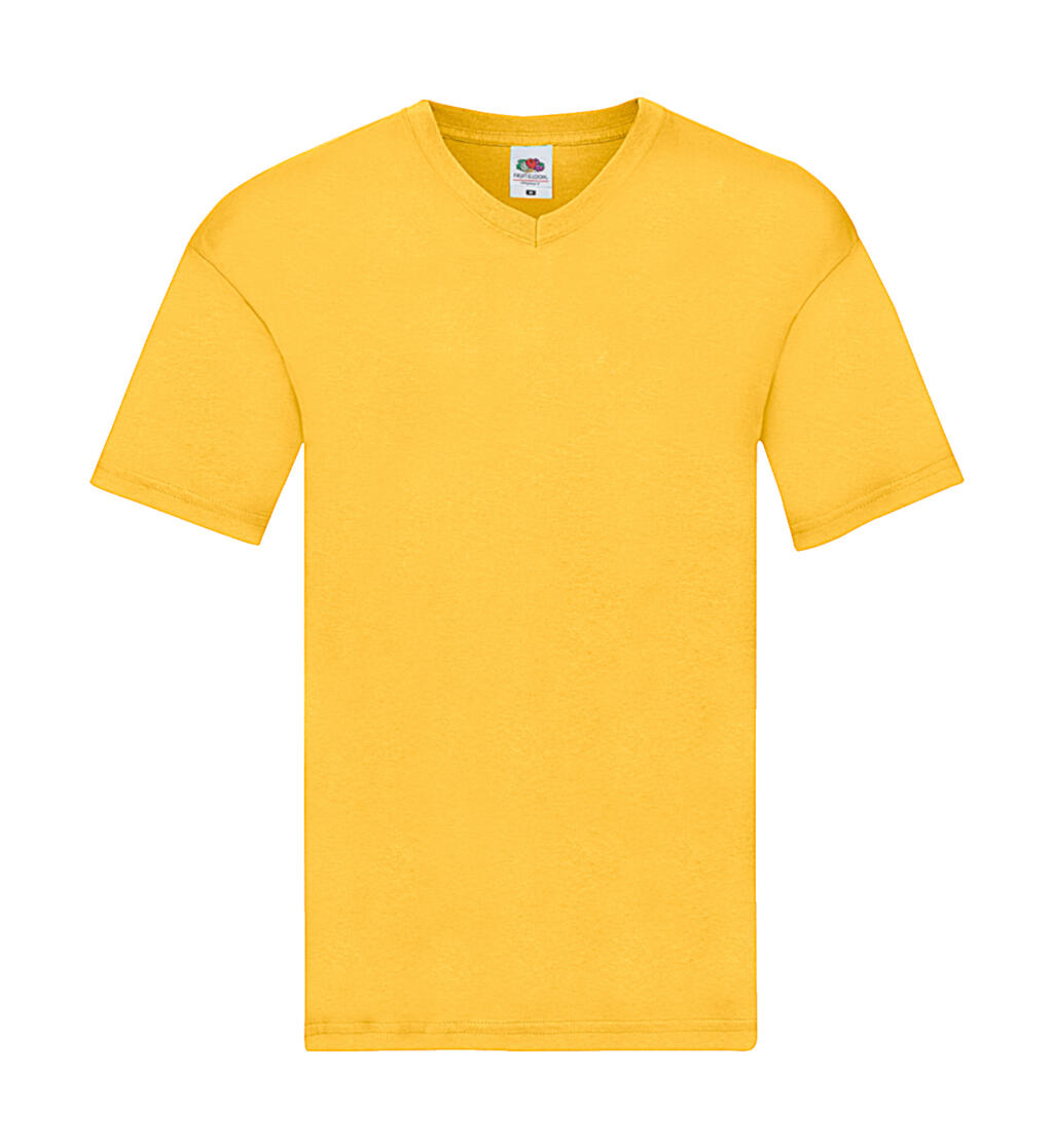  Original V-Neck T in Farbe Sunflower