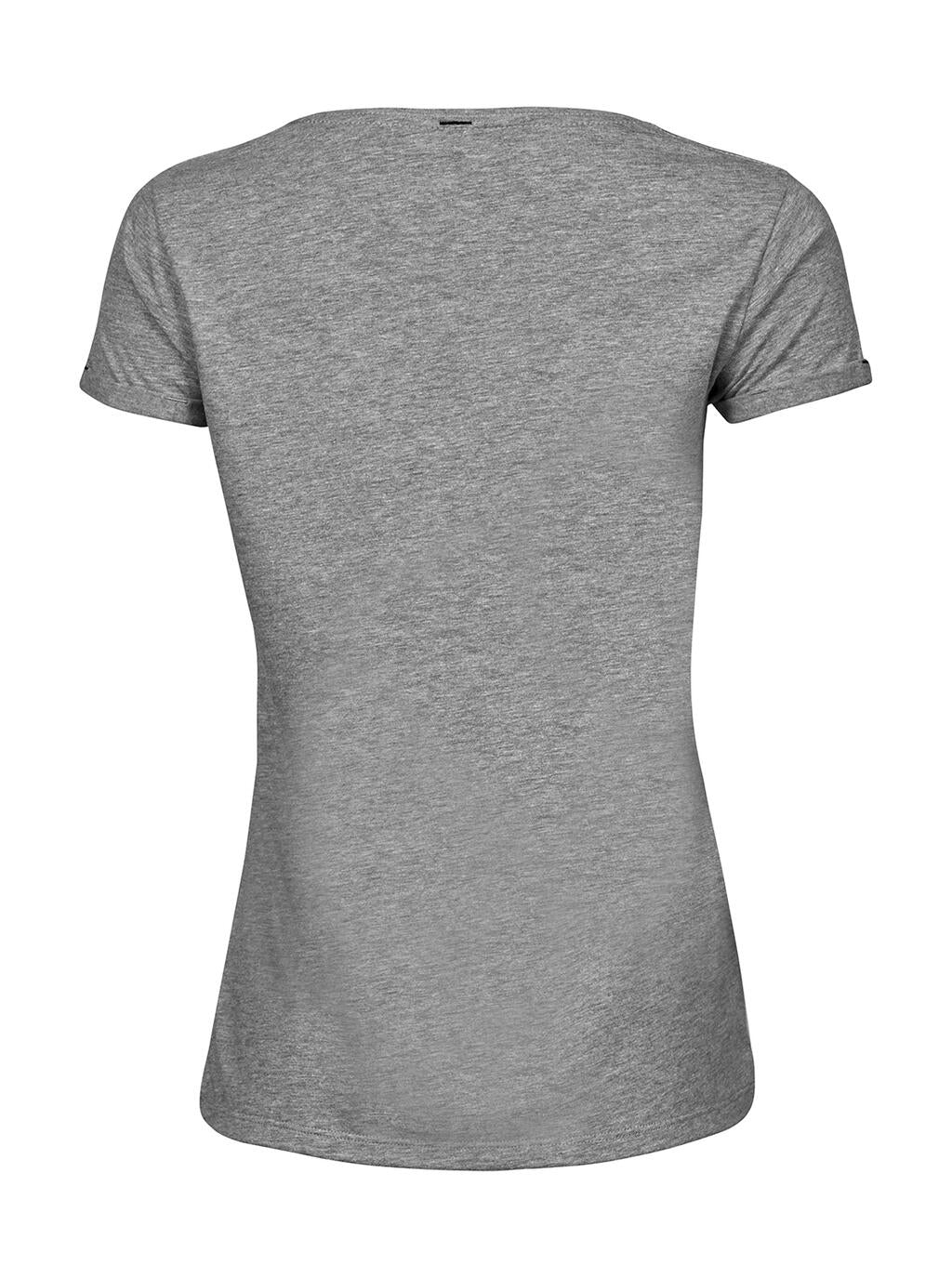  Ladies' Roll-Up Tee in Farbe White