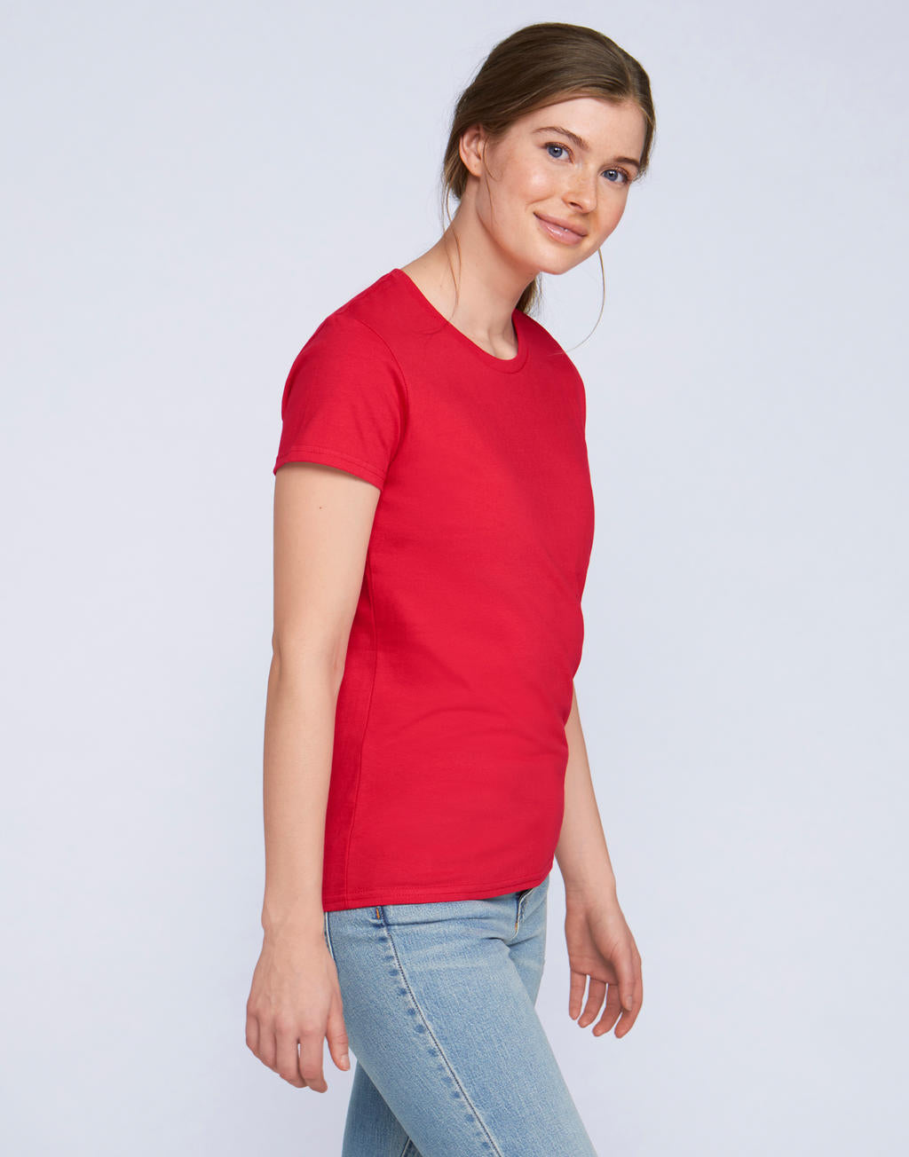 Premium Cotton Ladies' T-Shirt in Farbe White
