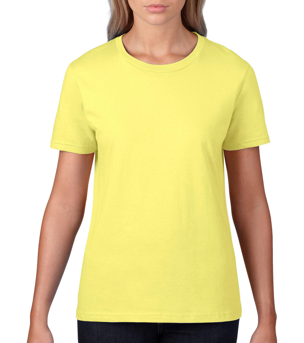  Premium Cotton Ladies' T-Shirt in Farbe Cornsilk