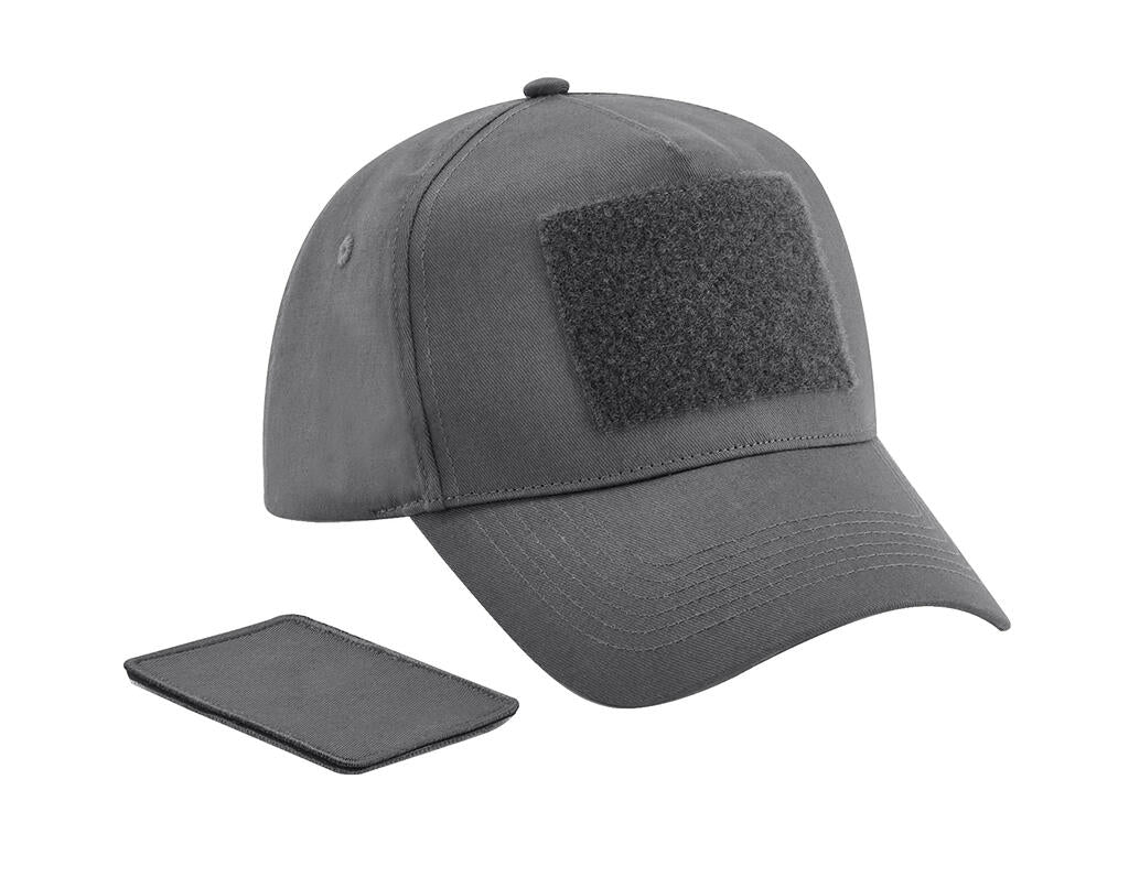  Removable Patch 5 Panel Cap in Farbe Graphite Grey