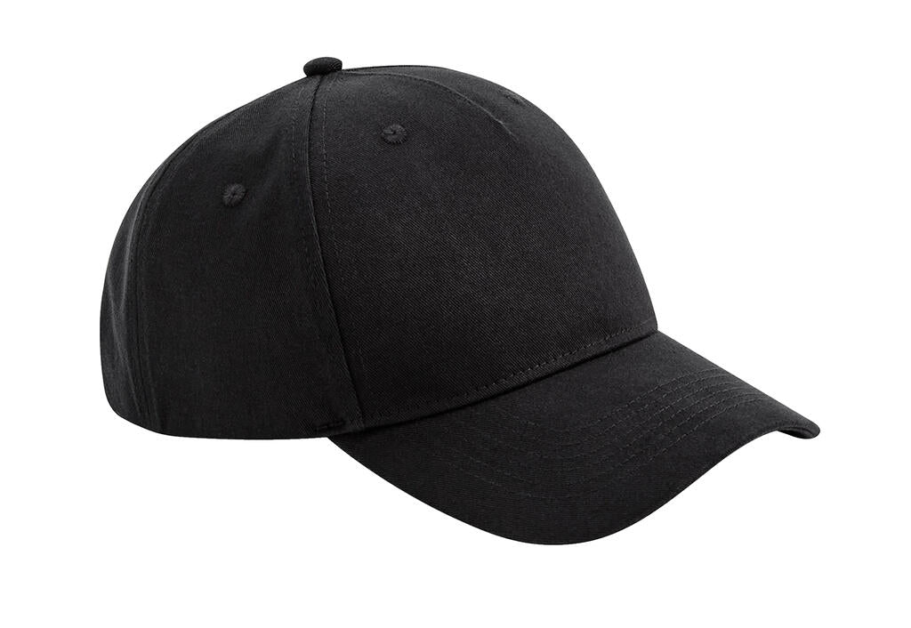  Organic Cotton 5 Panel in Farbe Black