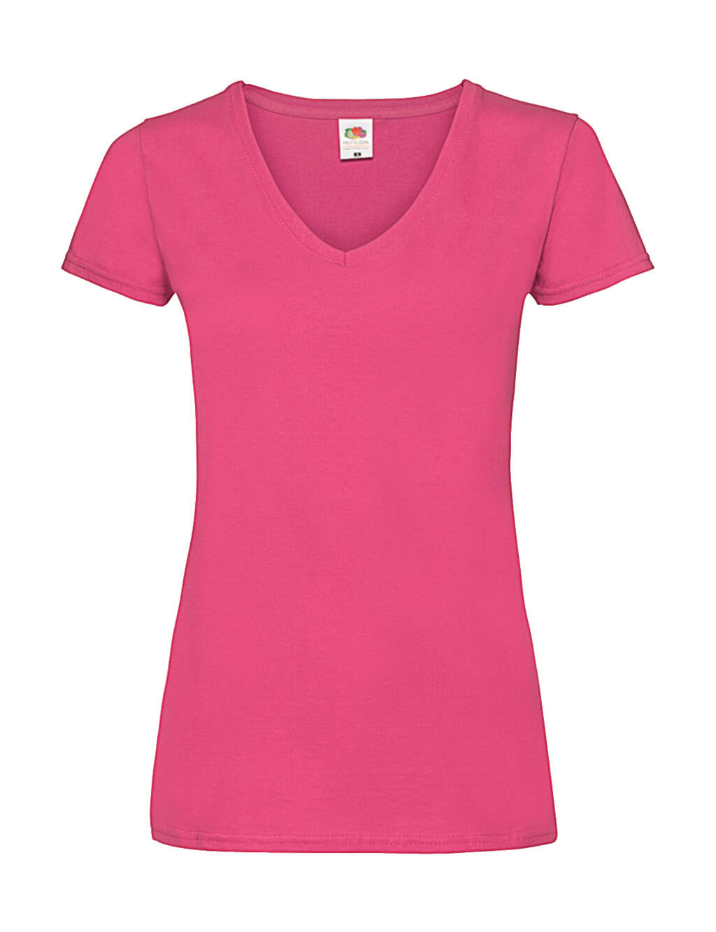  Ladies' Valueweight V-Neck T in Farbe Fuchsia