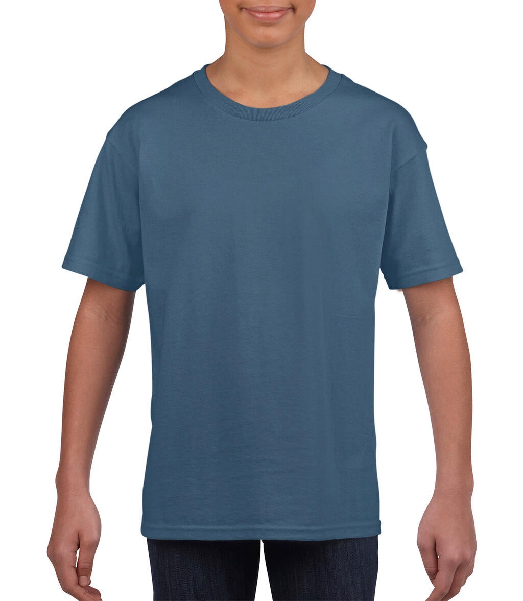  Softstyle® Youth T-Shirt in Farbe Indigo Blue