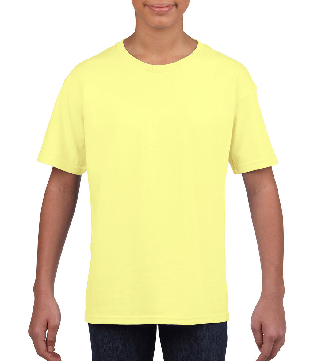  Softstyle® Youth T-Shirt in Farbe Cornsilk