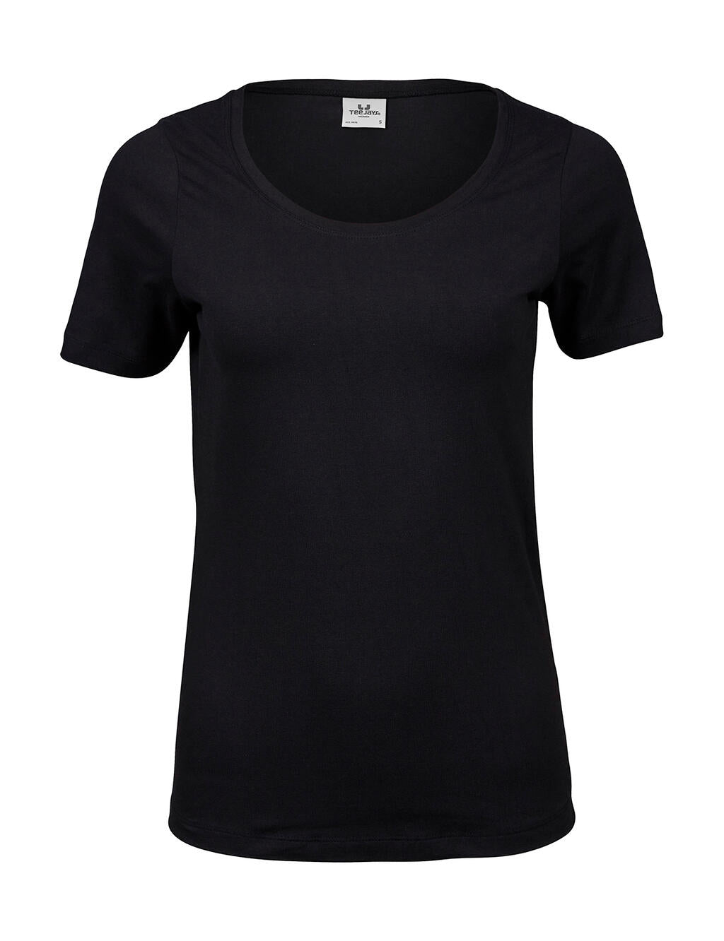  Ladies' Stretch Tee in Farbe Black