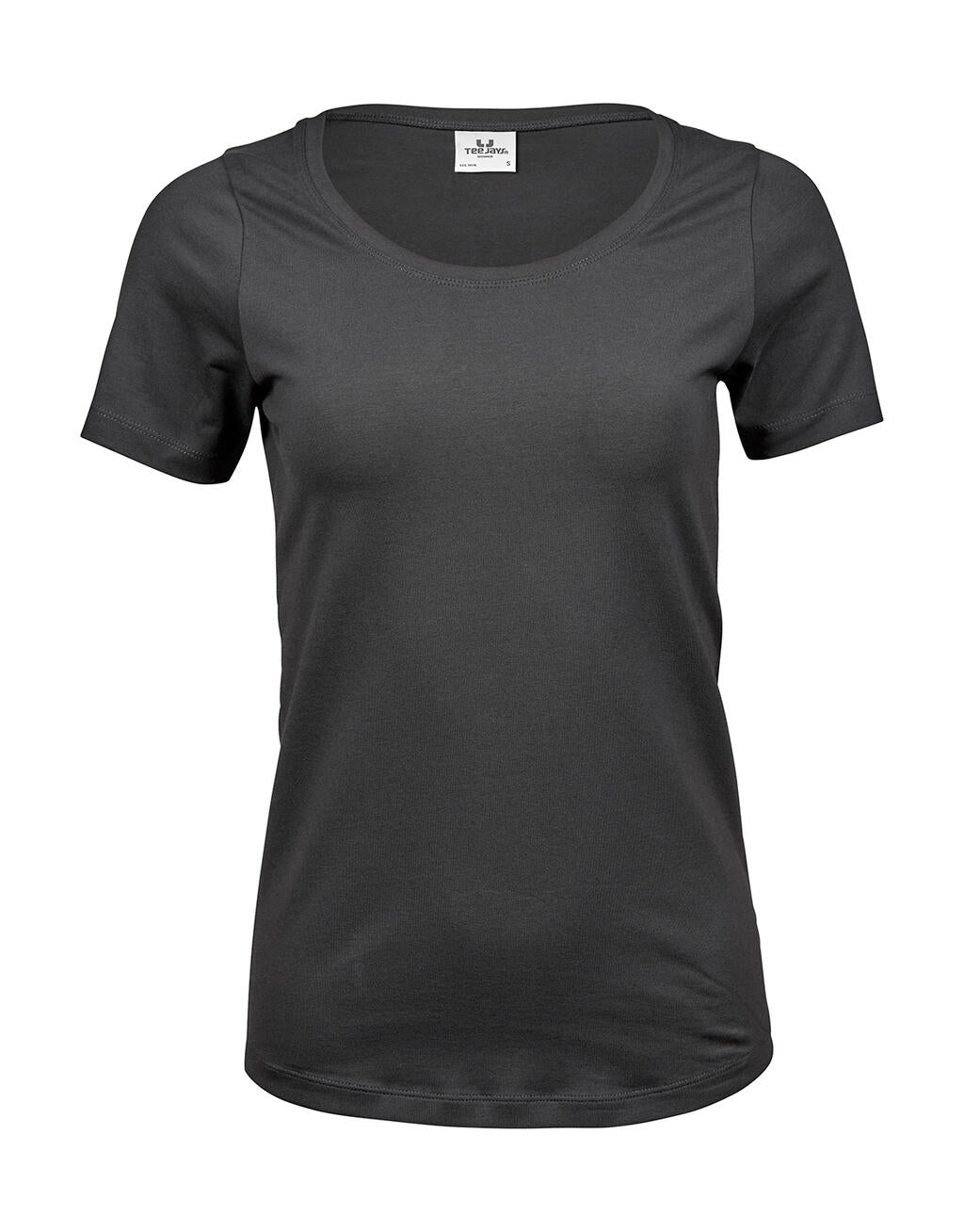  Ladies' Stretch Tee in Farbe Dark Grey