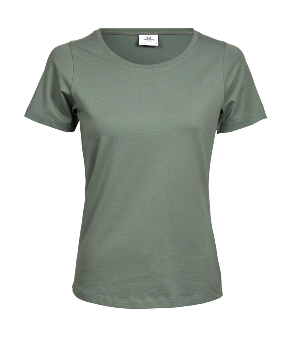  Ladies' Stretch Tee in Farbe Leaf Green