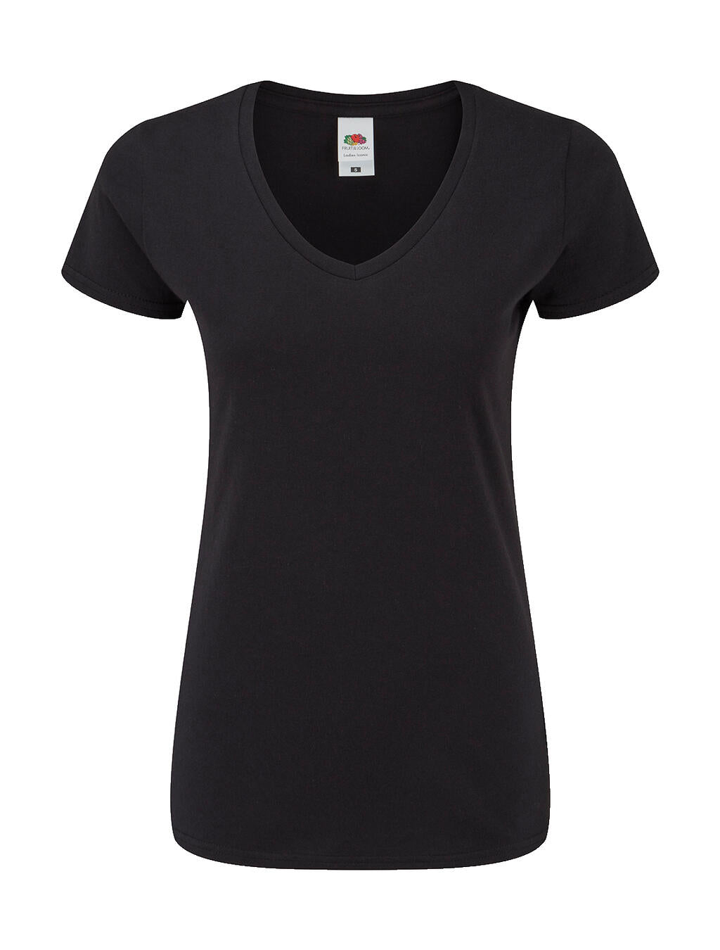  Ladies' Iconic 150 V Neck T in Farbe Black