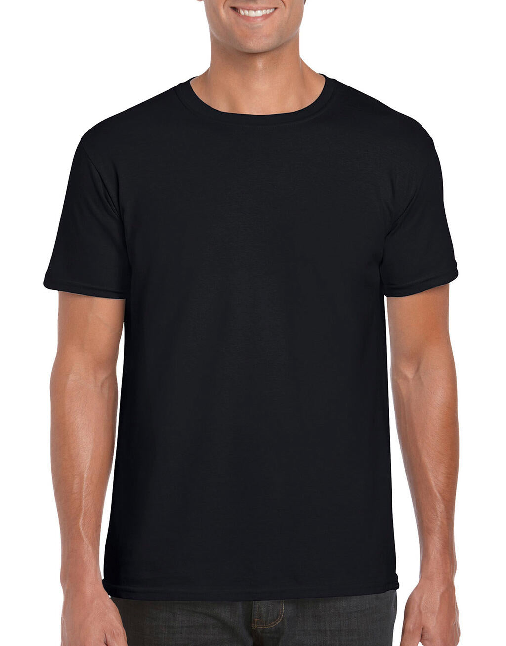  Softstyle® Ring Spun T-Shirt in Farbe Black