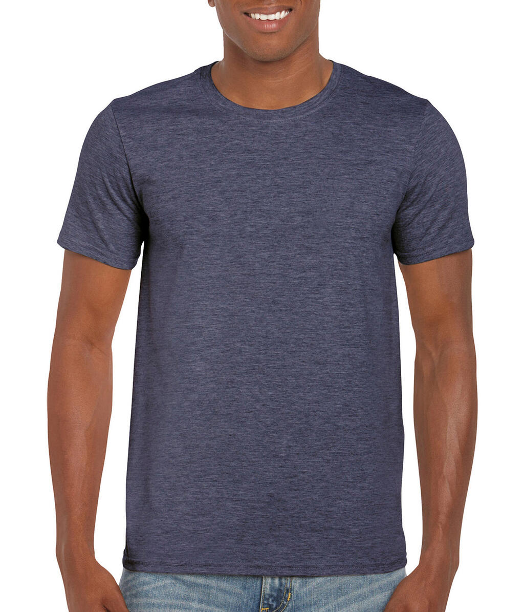  Softstyle® Ring Spun T-Shirt in Farbe Heather Navy