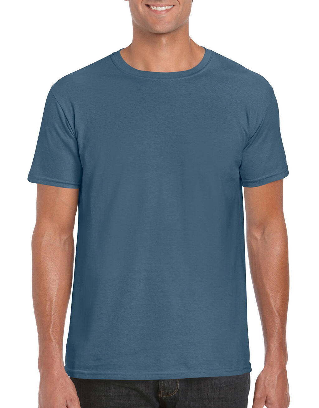  Softstyle® Ring Spun T-Shirt in Farbe Indigo Blue