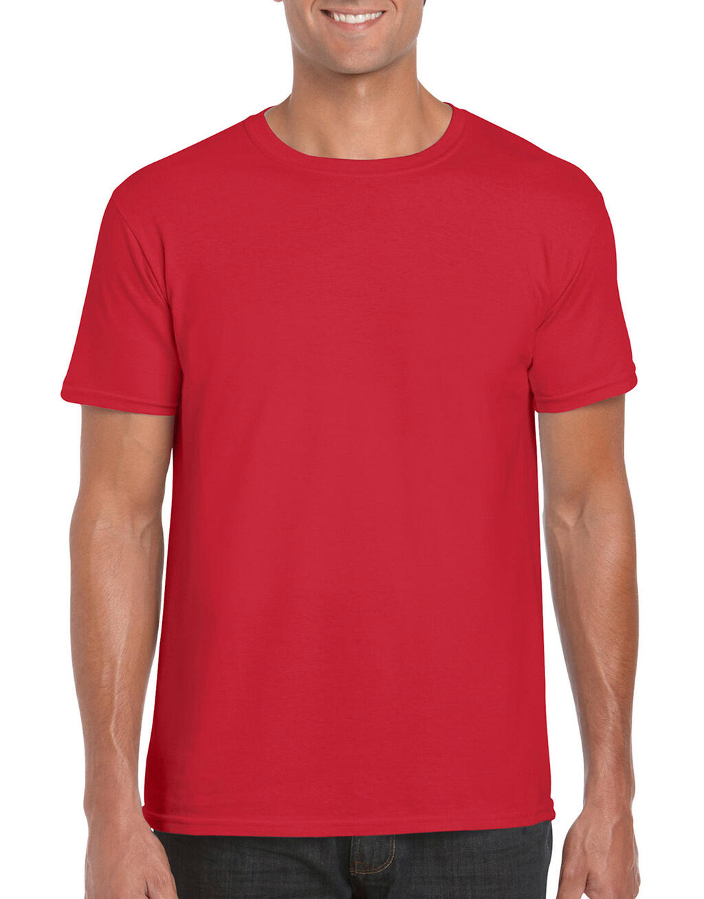  Softstyle® Ring Spun T-Shirt in Farbe Red