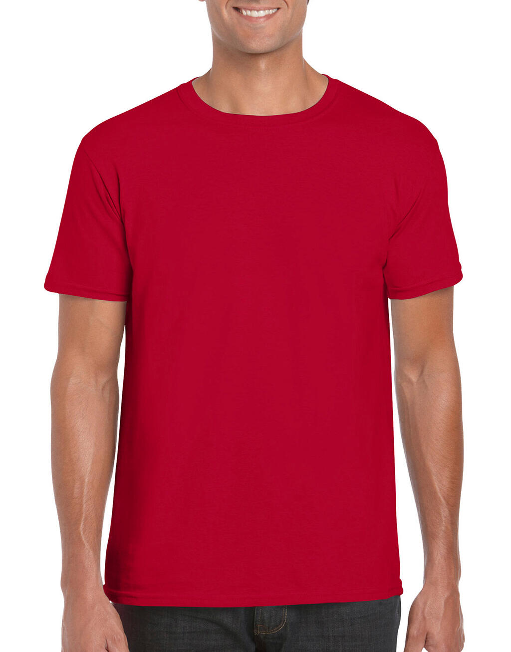  Softstyle® Ring Spun T-Shirt in Farbe Cherry Red