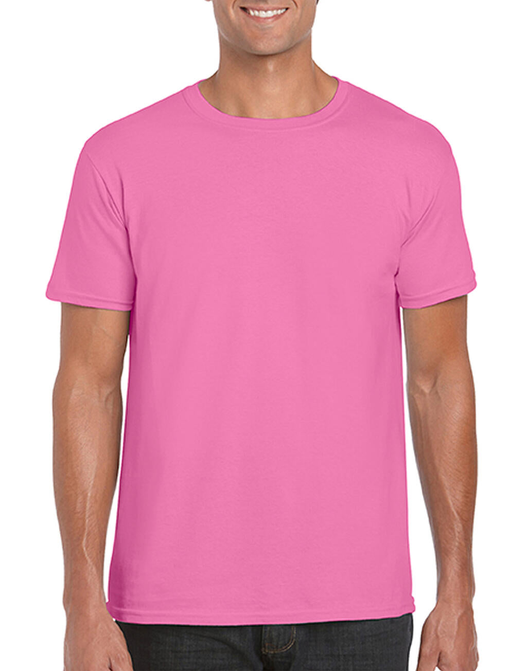  Softstyle® Ring Spun T-Shirt in Farbe Azalea