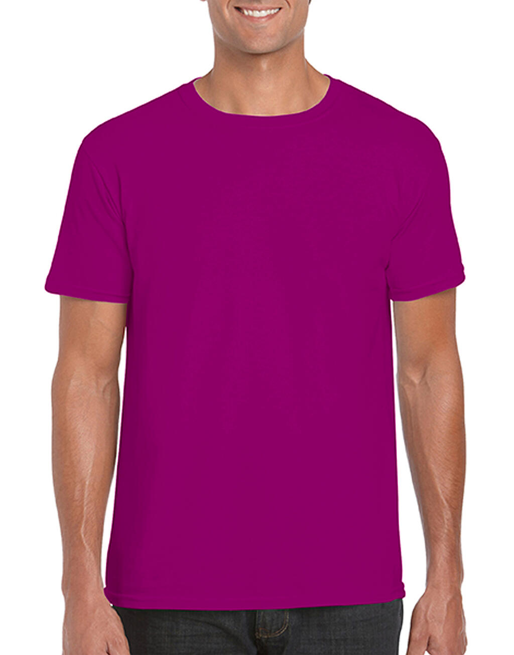  Softstyle® Ring Spun T-Shirt in Farbe Berry