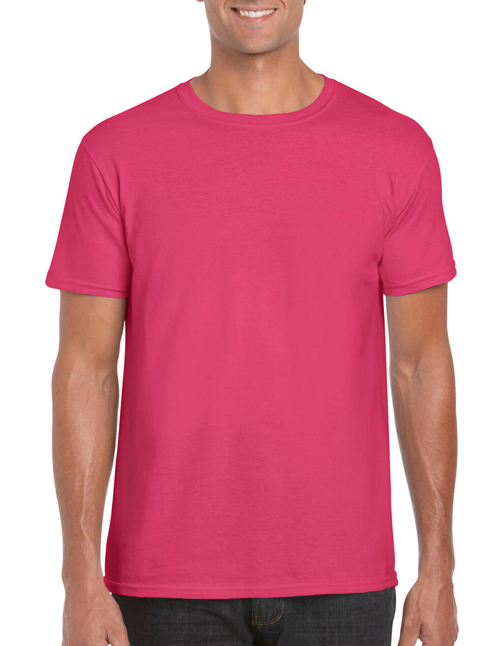  Softstyle® Ring Spun T-Shirt in Farbe Heliconia