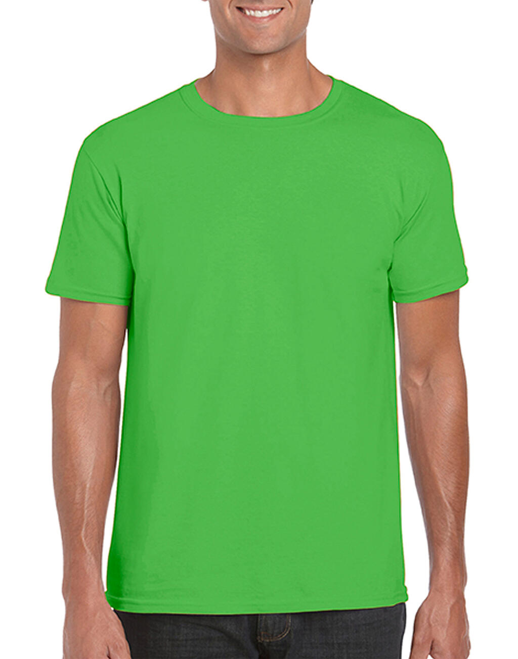  Softstyle® Ring Spun T-Shirt in Farbe Electric Green
