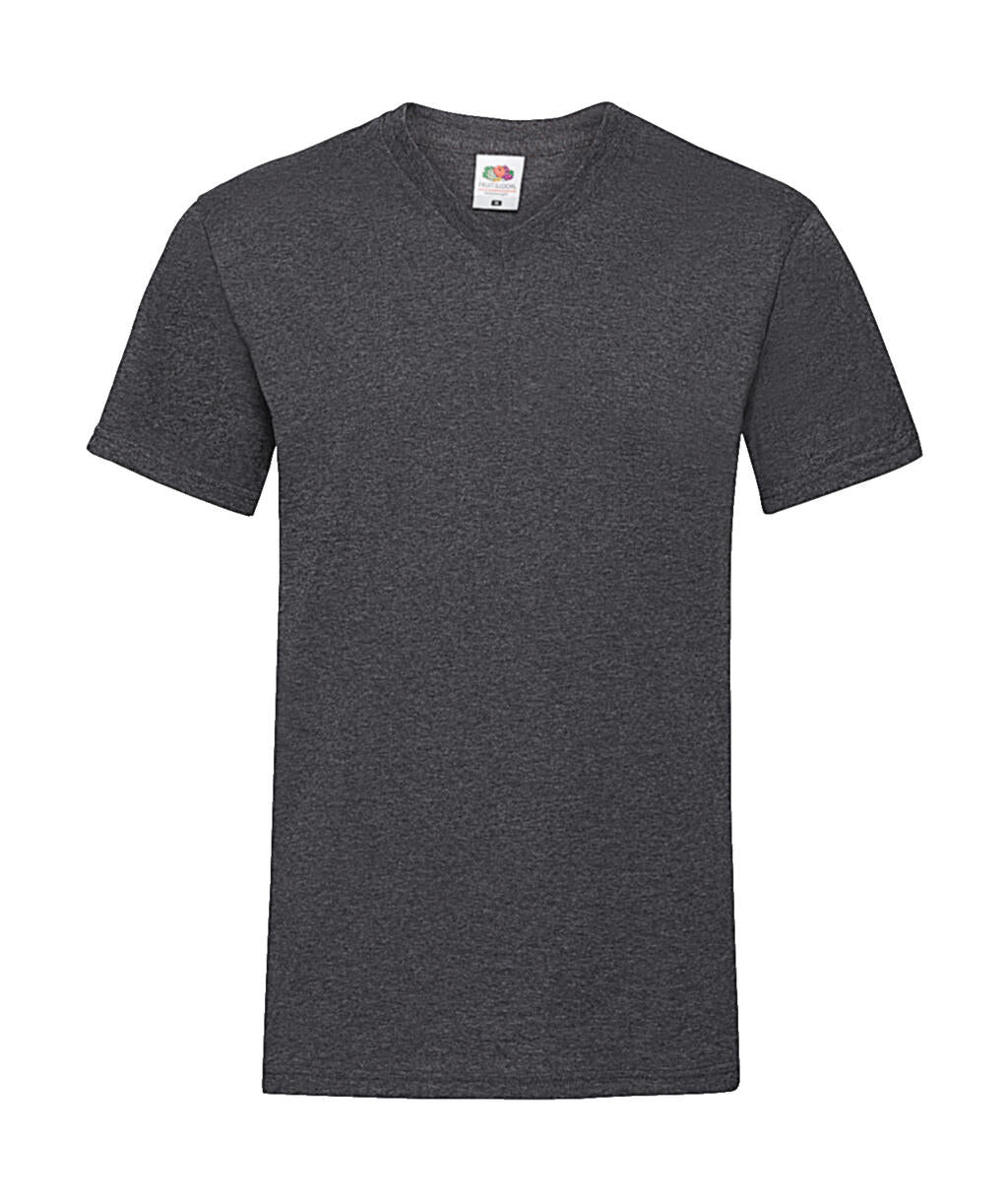  Valueweight V-Neck-Tee in Farbe Dark Heather Grey