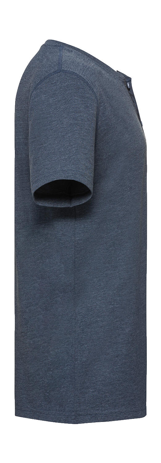  Men's Henley HD T in Farbe White