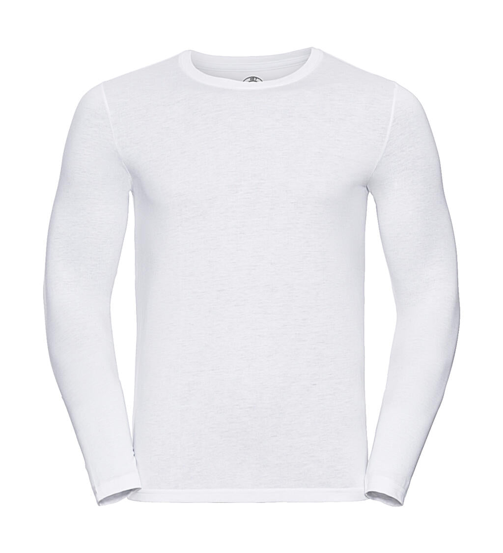  Men’s Long Sleeve HD T in Farbe White