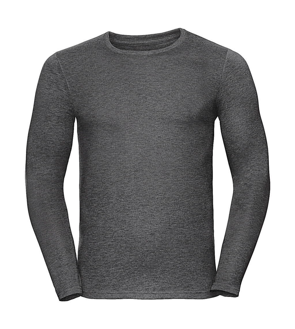  Men’s Long Sleeve HD T in Farbe Grey Marl