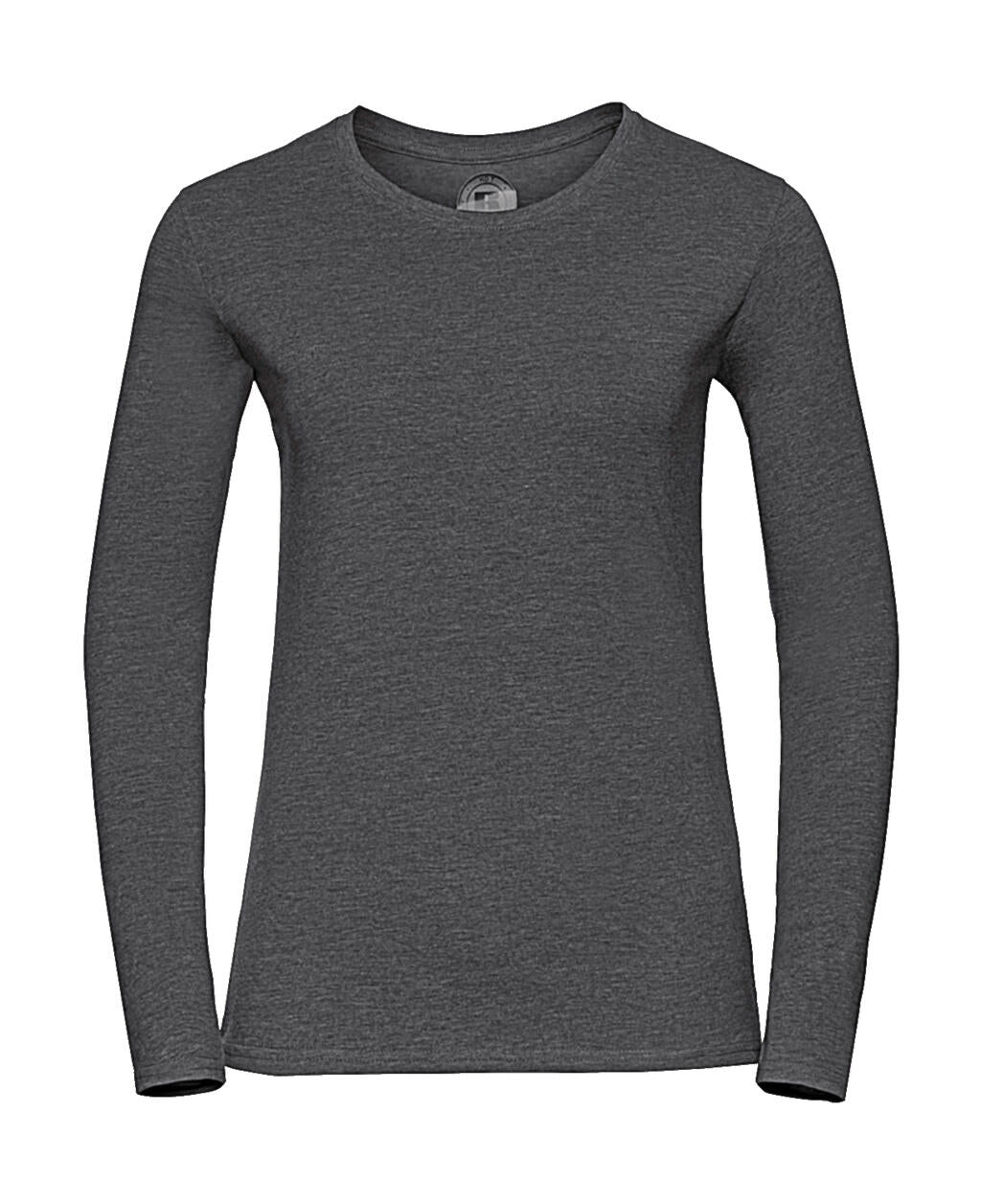  Ladies Long Sleeve HD T in Farbe Grey Marl