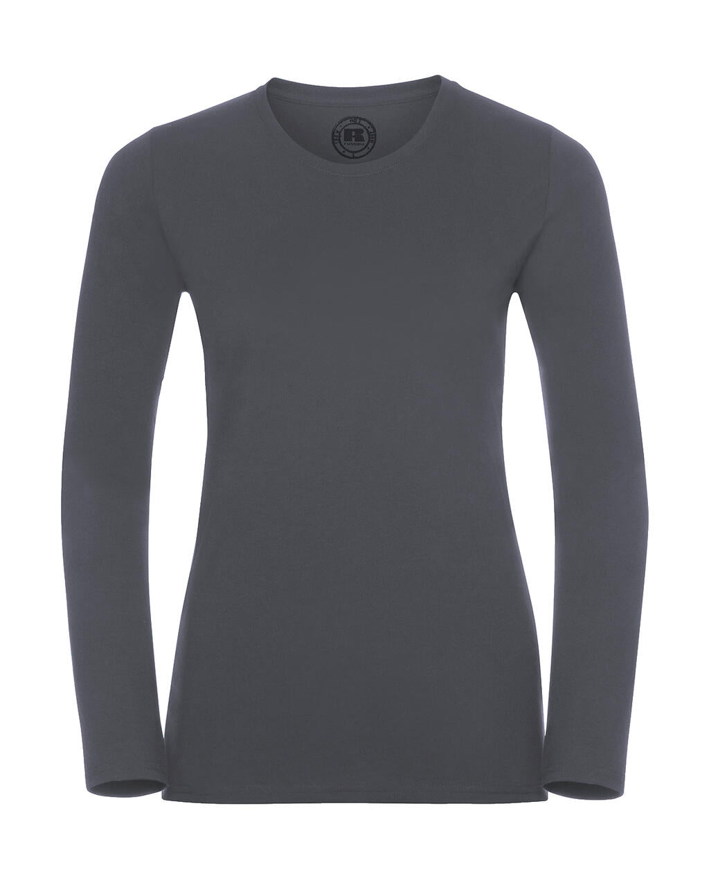  Ladies Long Sleeve HD T in Farbe Convoy Grey