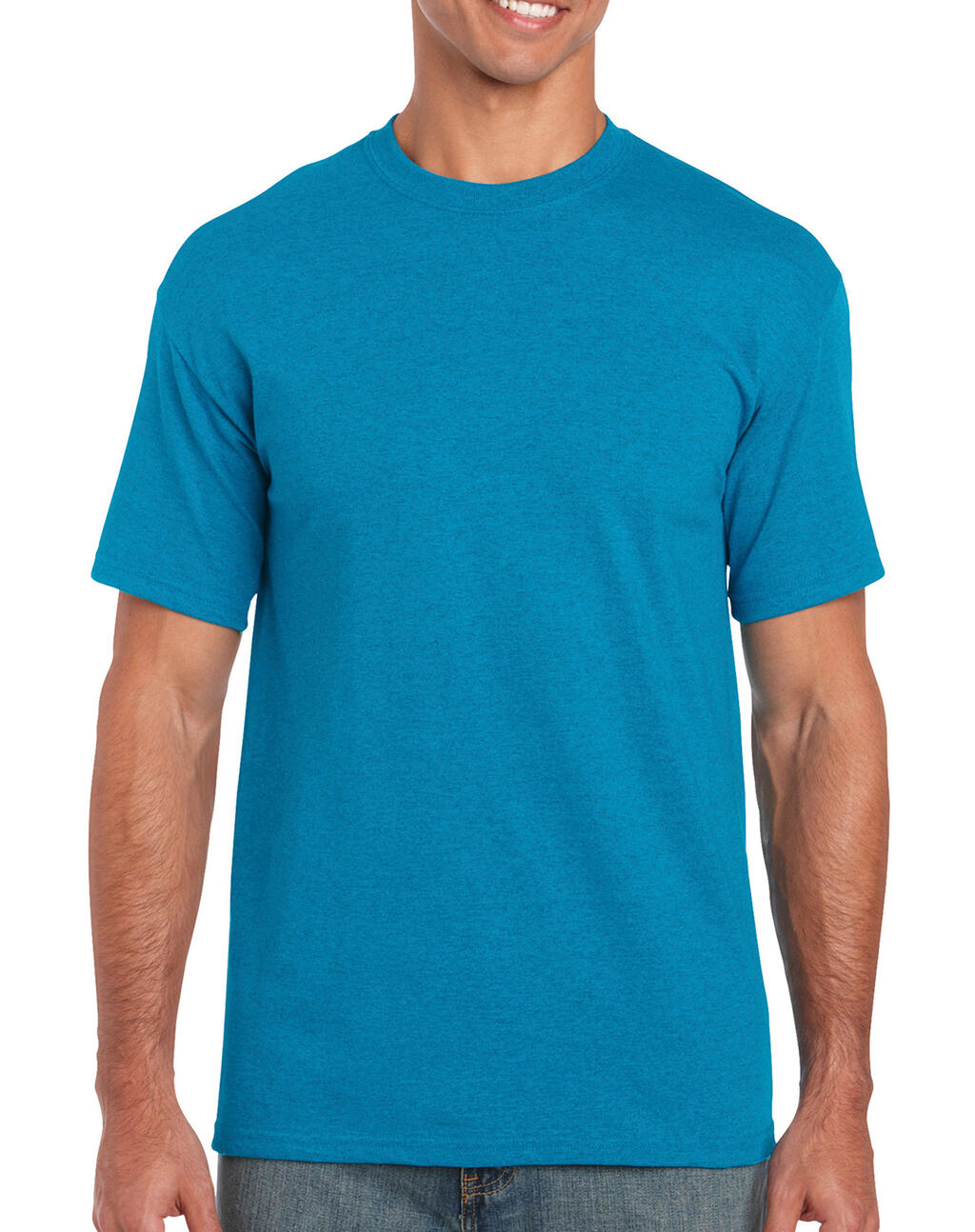  Heavy Cotton Adult T-Shirt in Farbe Antique Sapphire