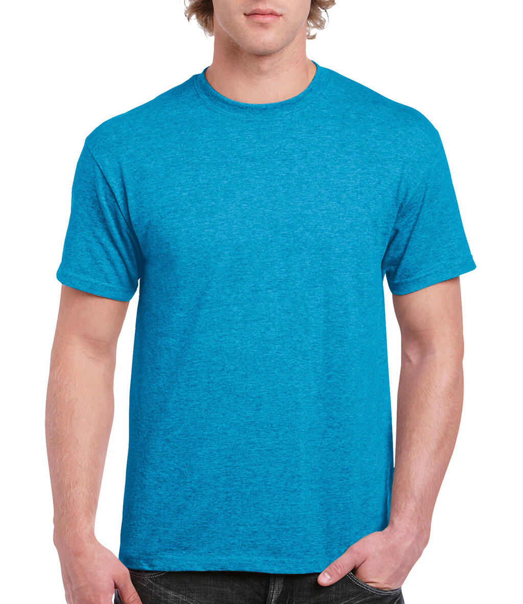  Heavy Cotton Adult T-Shirt in Farbe Heather Sapphire