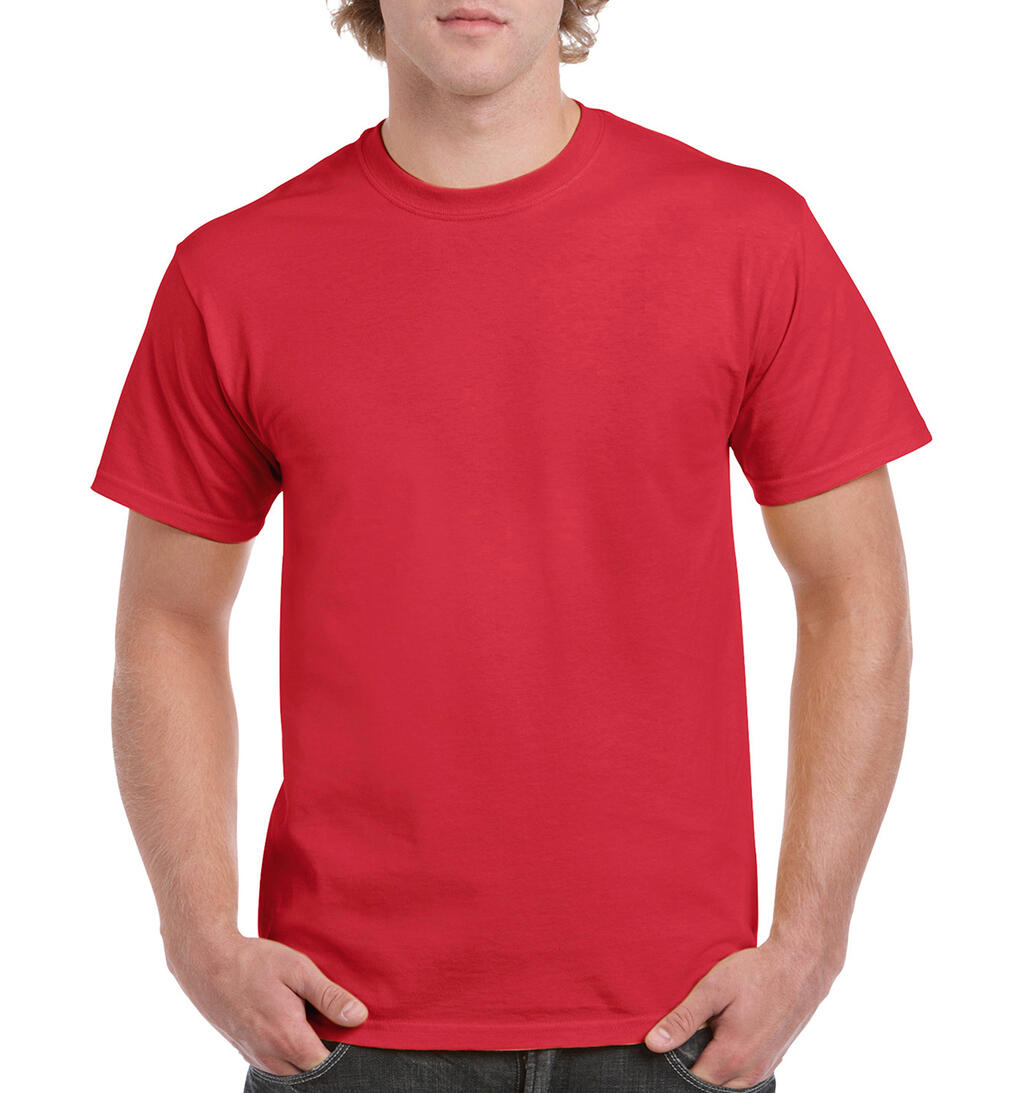  Heavy Cotton Adult T-Shirt in Farbe Red