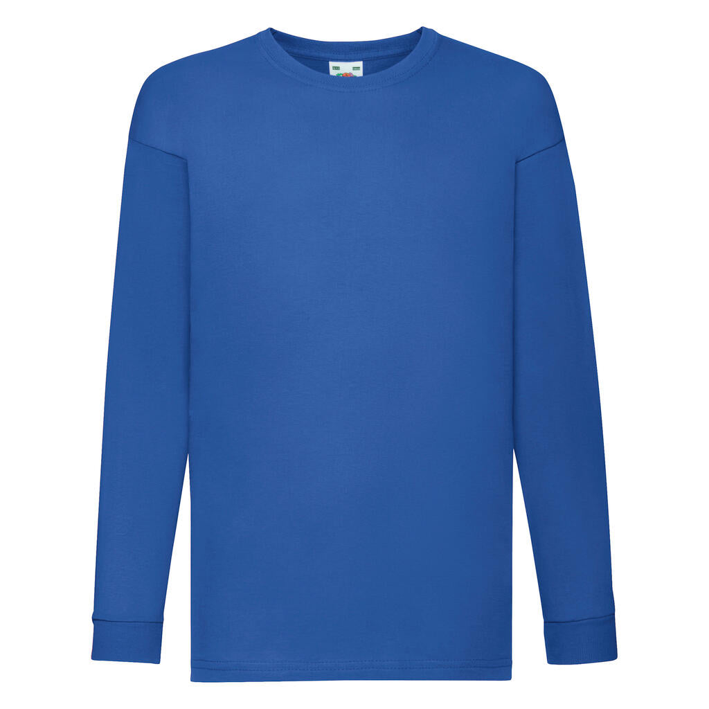  Kids' Valueweight Long Sleeve T in Farbe Royal