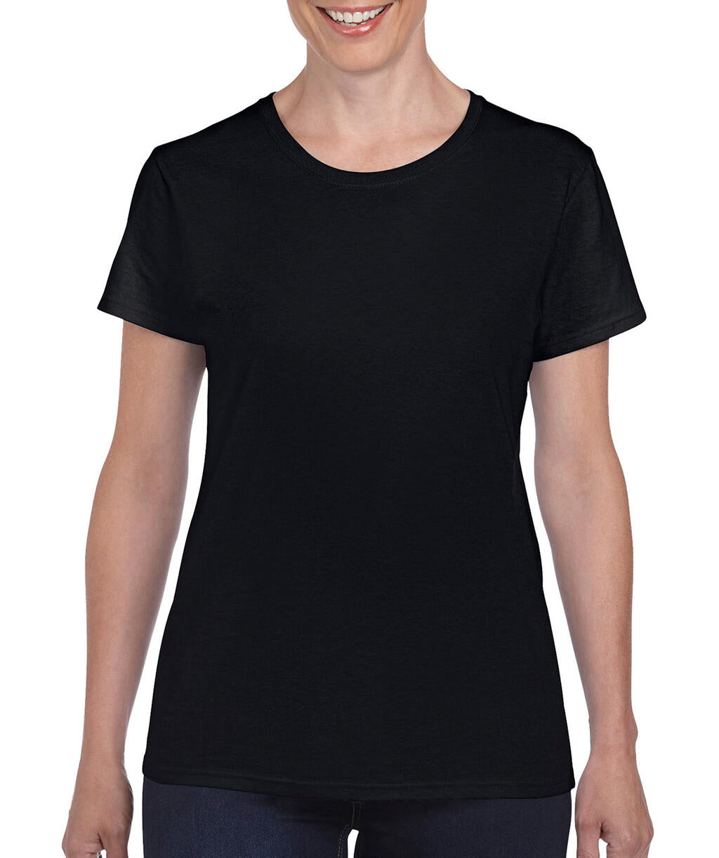  Ladies' Heavy Cotton T-Shirt in Farbe Black