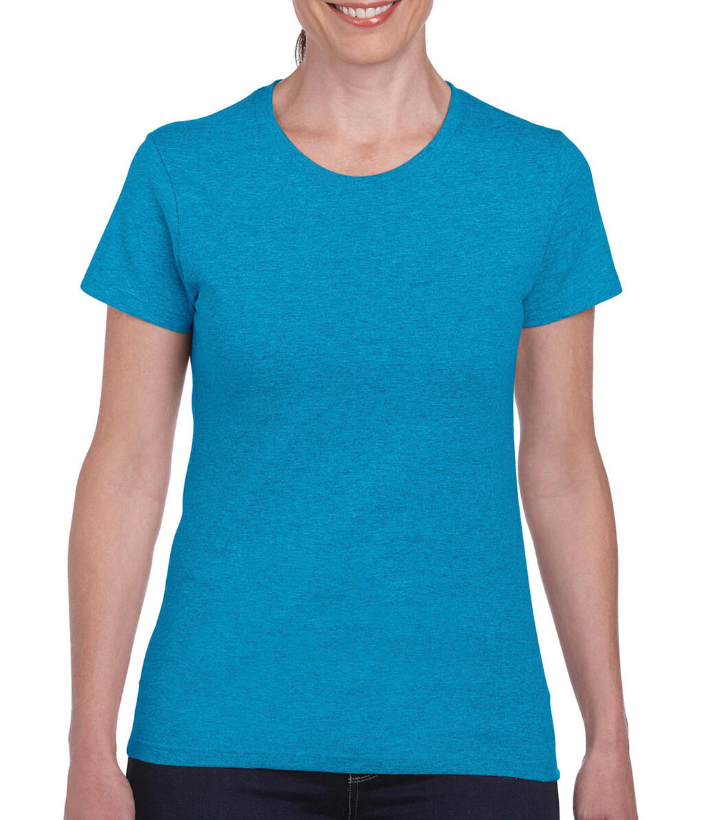  Ladies' Heavy Cotton T-Shirt in Farbe Heather Sapphire