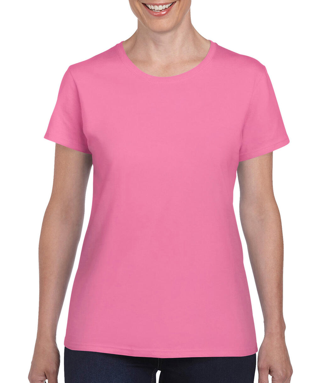  Ladies' Heavy Cotton T-Shirt in Farbe Azalea