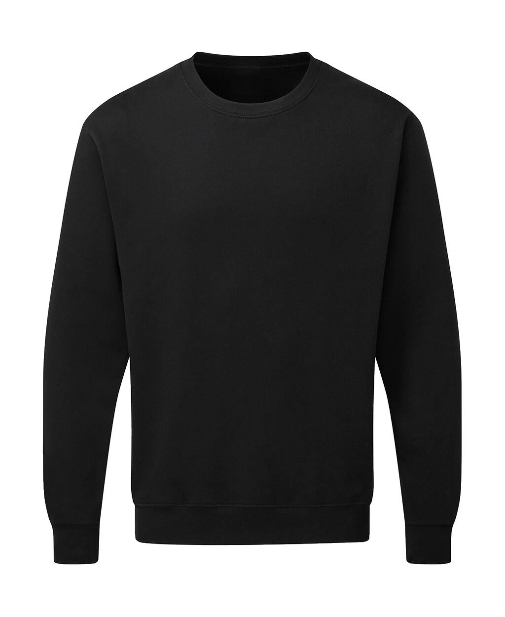 Crew Neck Sweatshirt Men in Farbe Black