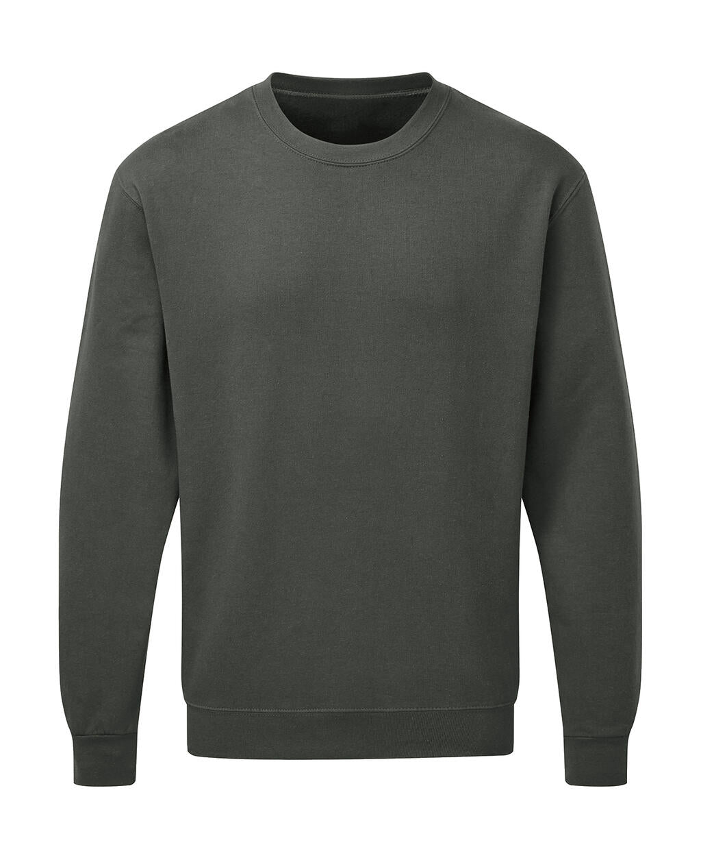 Crew Neck Sweatshirt Men in Farbe Charcoal