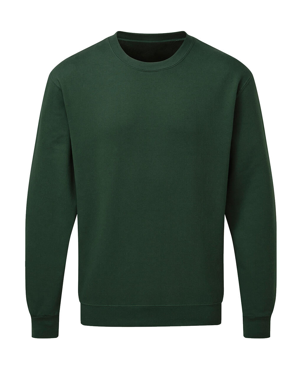Crew Neck Sweatshirt Men in Farbe Bottle Green