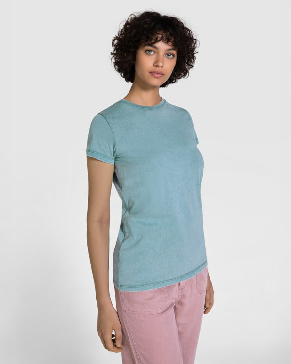 T-Shirt Fiyi in Farbe Amarillo Sweet Lavado