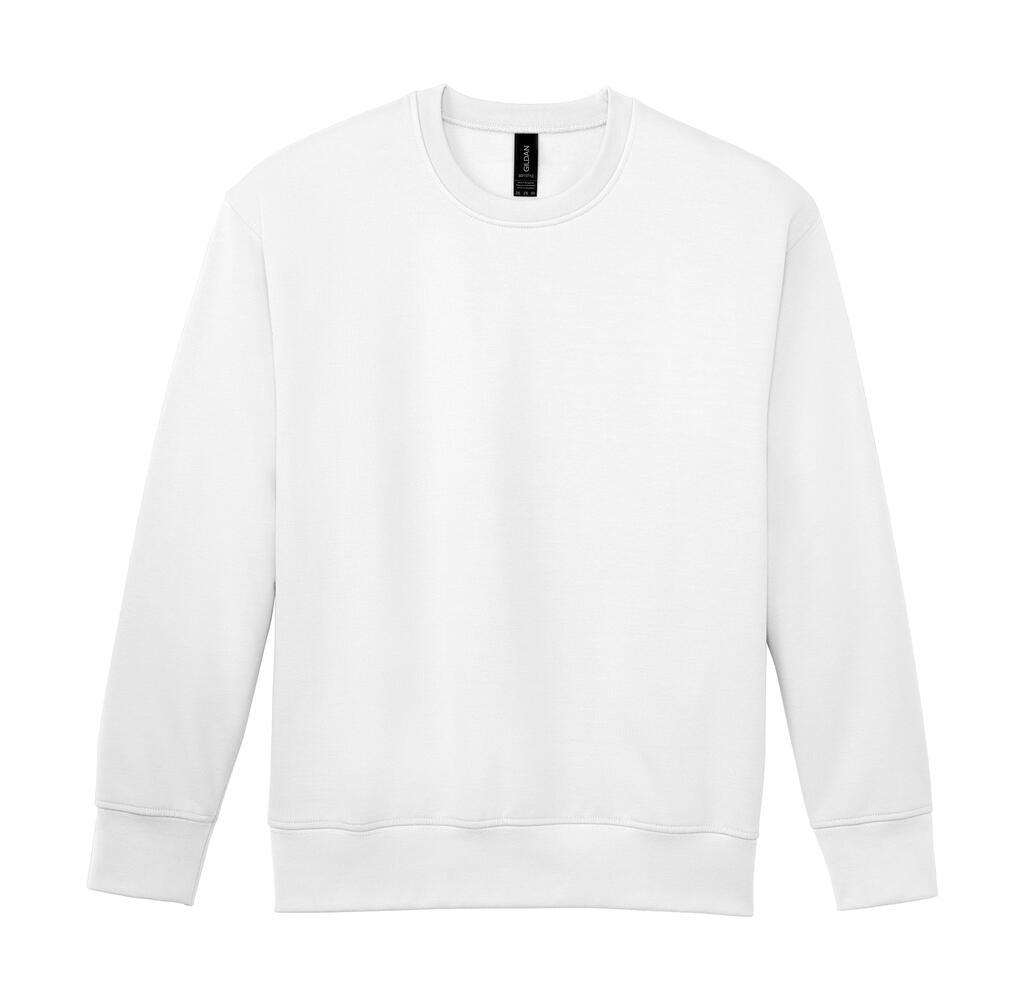 Softstyle Midweight Fleece Adult Crewneck in Farbe White