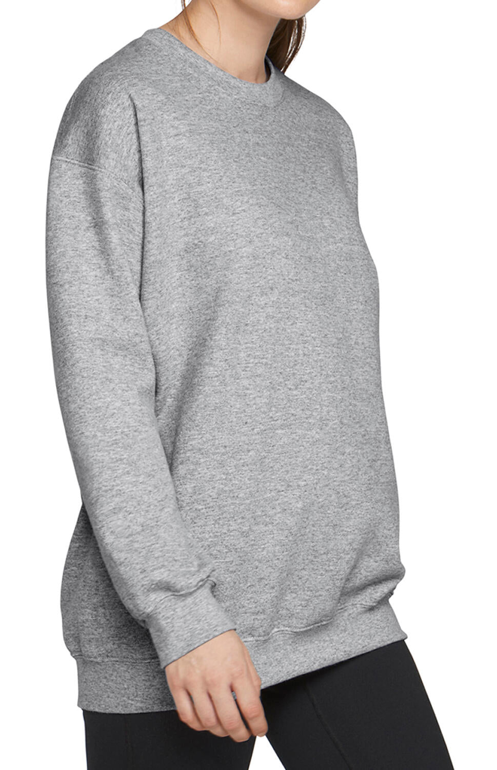 Softstyle Midweight Fleece Adult Crewneck in Farbe Sport Grey