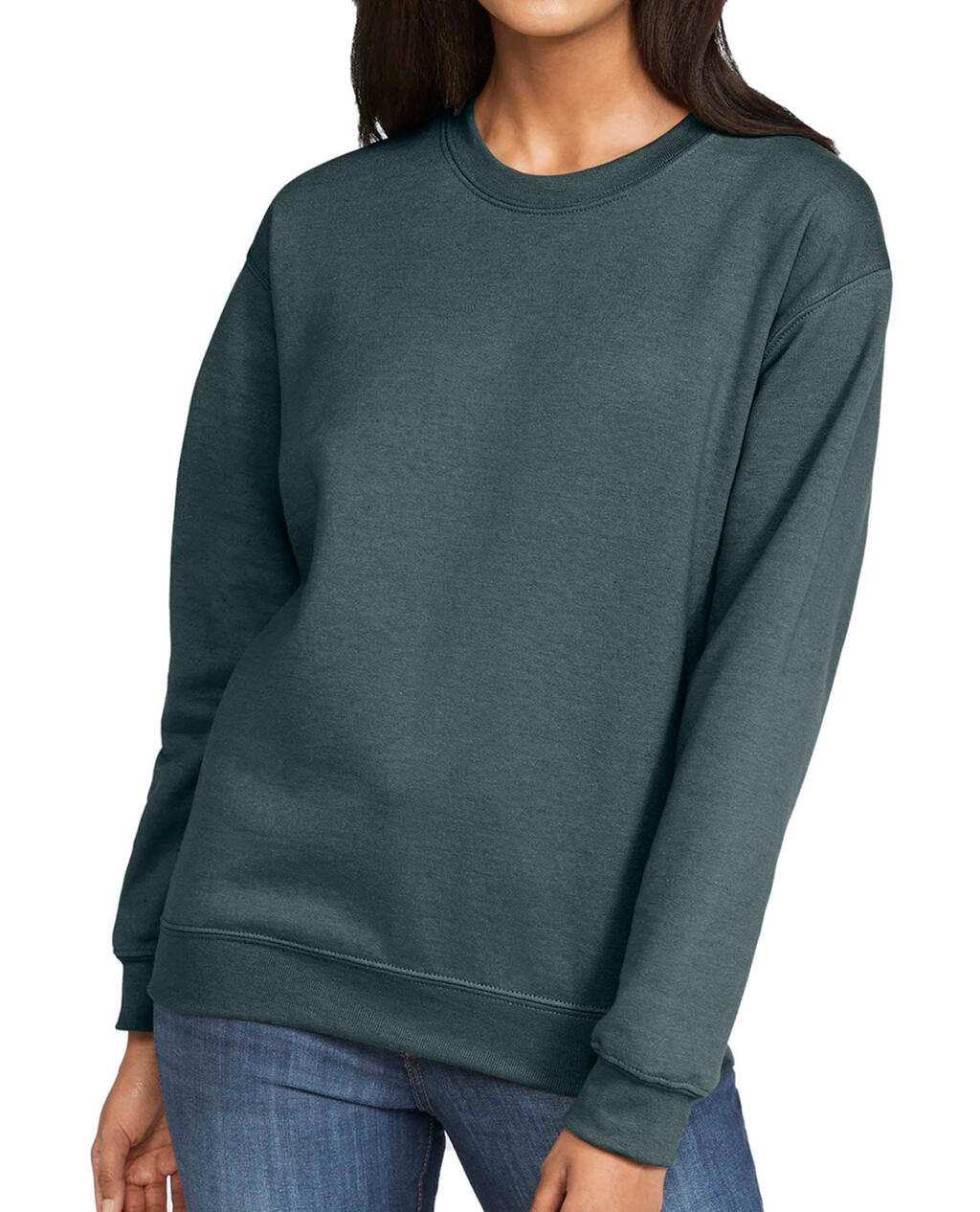 Softstyle Midweight Fleece Adult Crewneck in Farbe Dark Heather